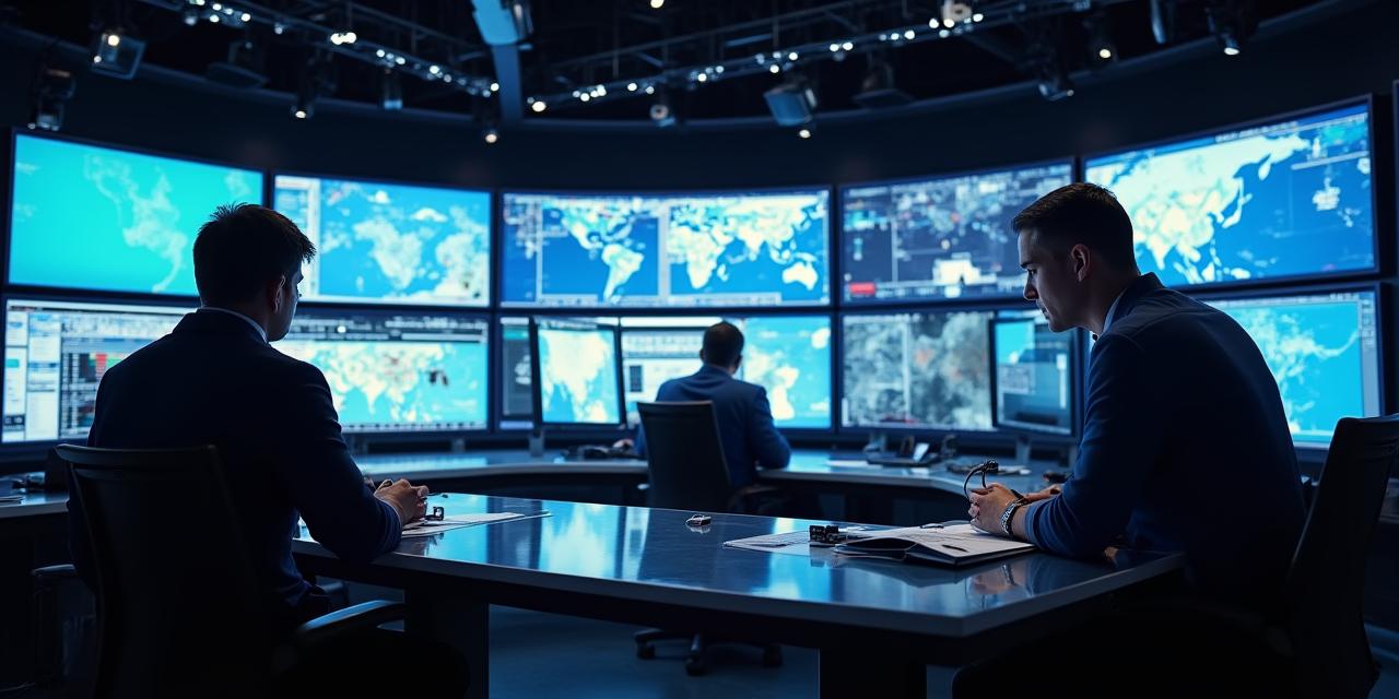 Newsroom moderna in azione